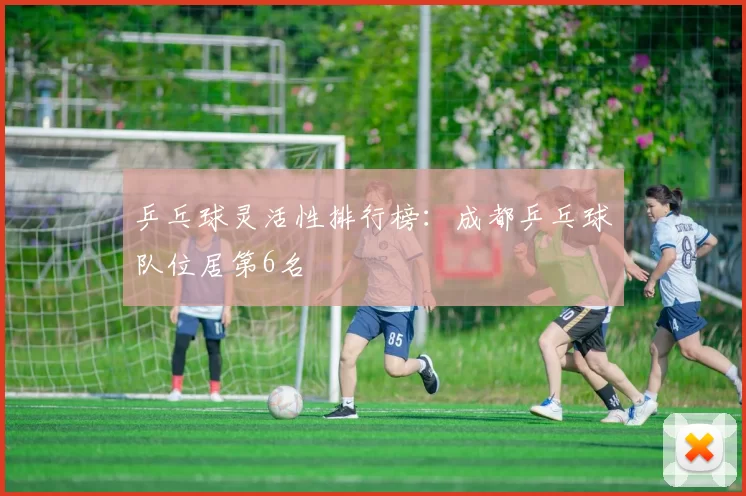 乒乓球灵活性排行榜：成都乒乓球队位居第6名